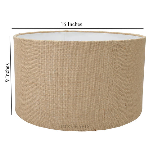 16" Inches, Drum Lamp Shade, Cotton Fabric,