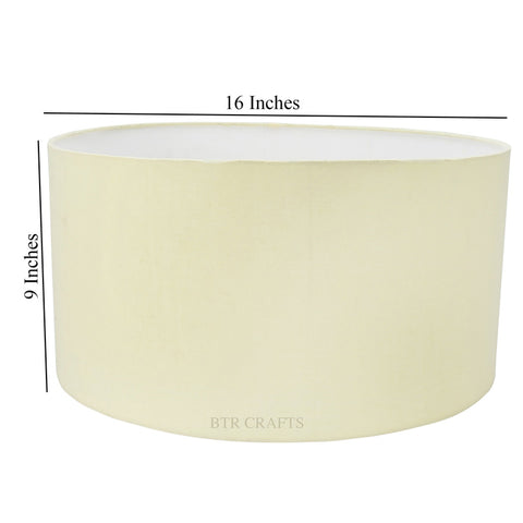 16" Inches, Drum Lamp Shade, Cotton Fabric,