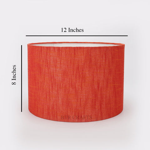 12" Inches, Drum Lamp Shade, Cotton Fabric,