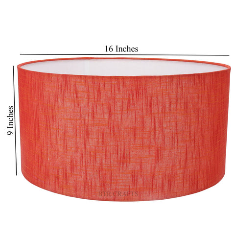 16" Inches, Drum Lamp Shade, Cotton Fabric,