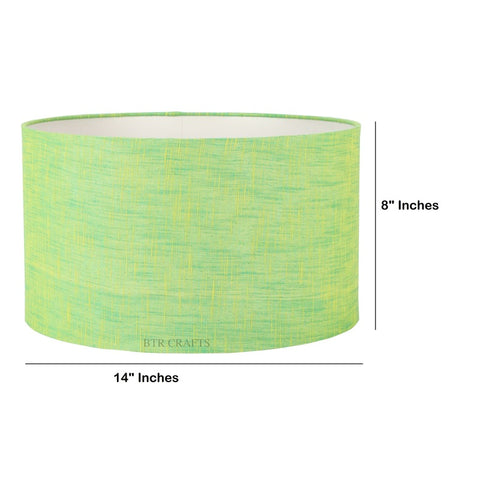 14" Inches, Drum Lamp Shade, Cotton Fabric,