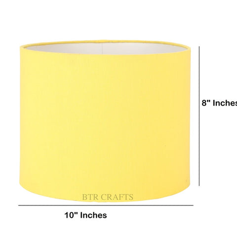 10" Inches, Drum Lamp Shade, Cotton Fabric.