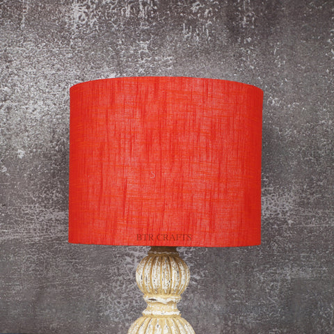 10" Inches, Drum Lamp Shade, Cotton Fabric.