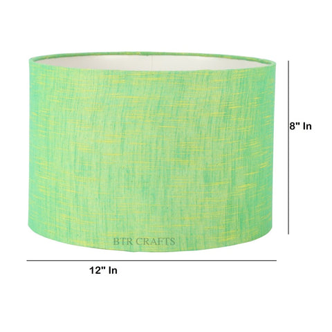 12" Inches, Drum Lamp Shade, Cotton Fabric,