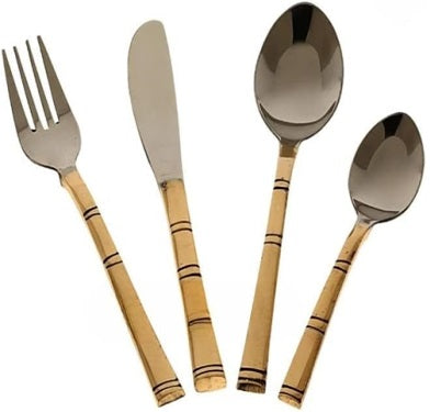 Indian Tableware Dinnerware Fork Spoons and Knife Flatware Set Cutlery