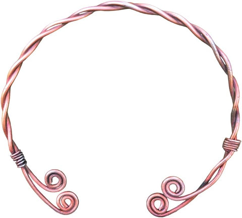 NauticalMart Medieval Braided Torc Necklace Hand Forged Iron Viking Torc
