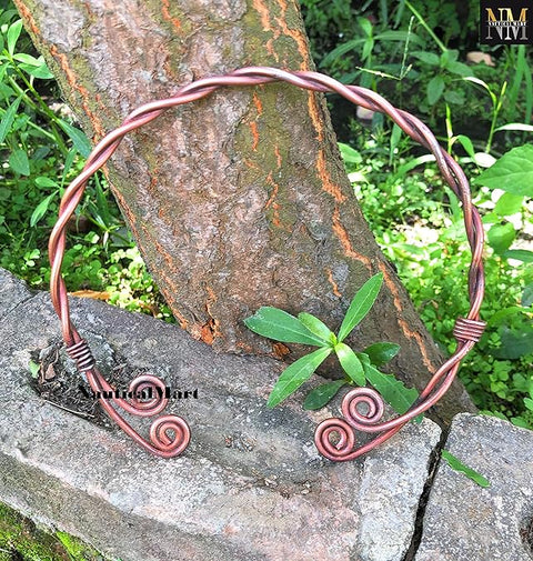 NauticalMart Medieval Braided Torc Necklace Hand Forged Iron Viking Torc