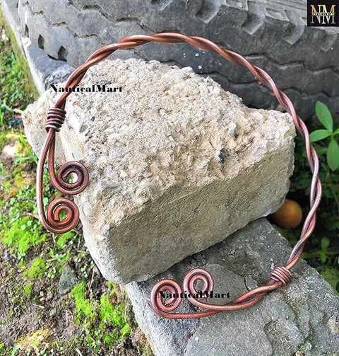 NauticalMart Medieval Braided Torc Necklace Hand Forged Iron Viking Torc