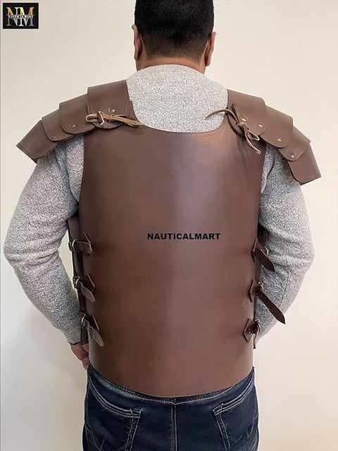 Medieval Knight Genuine Leather Vest Armor