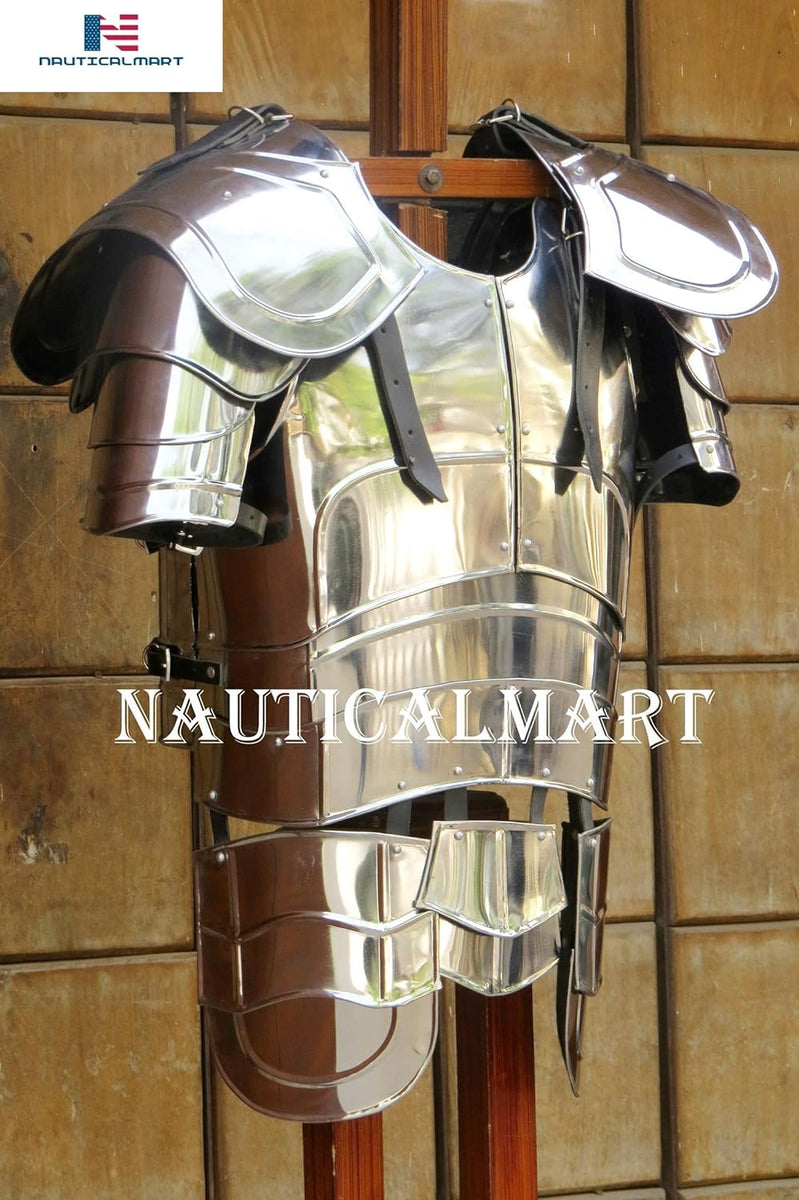 Gothic Half-Armor Medieval Breastplate with Pauldron– NAUTICALMART HOME ...