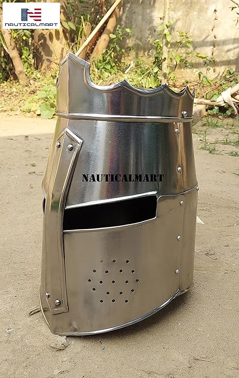 Crusader Great Helm Medieval Knights Templar Helmet