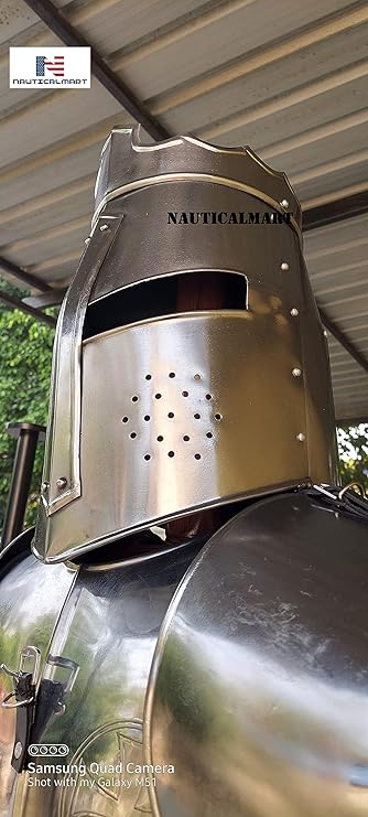 Crusader Great Helm Medieval Knights Templar Helmet