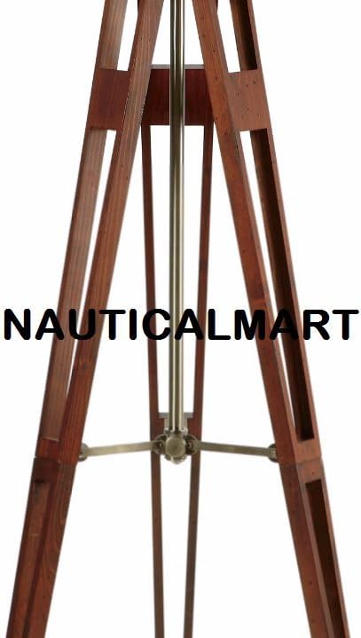 Brass Finish Tripod Floor Lamp Stand