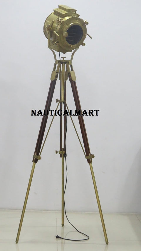 Large Vintage Theater Stage Floor Lamp Stand