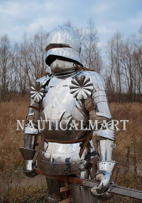 German Gothic Suit Of Armor Combat Body Armour