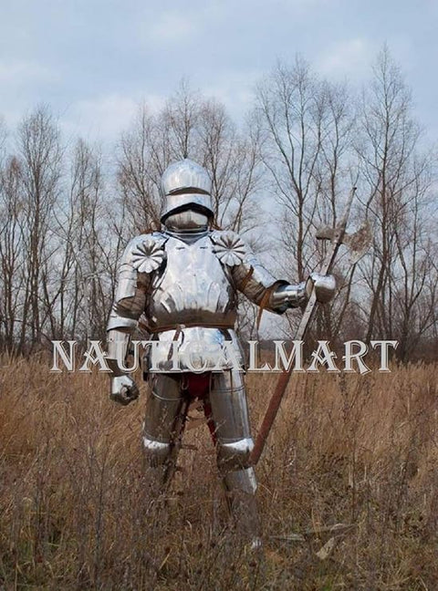 German Gothic Suit Of Armor Combat Body Armour