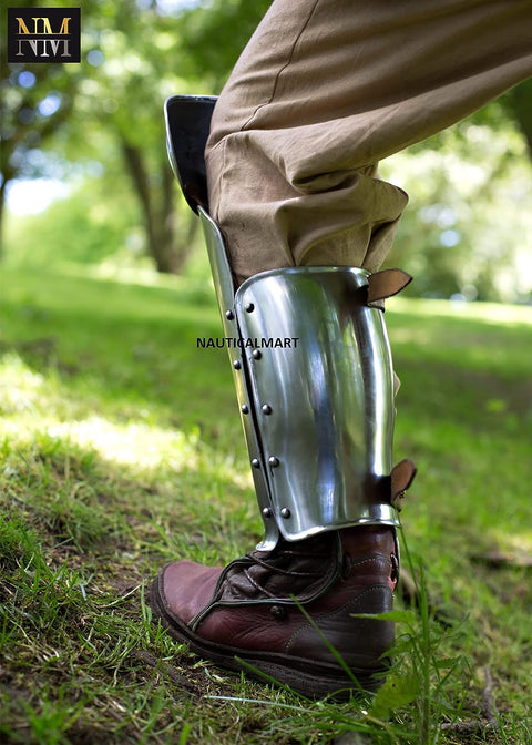 Medieval LARP Enclosed Leg Protectors Greaves