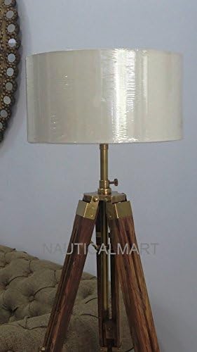 Brass Finish Tripod Floor LAMP Stand for Living Room
