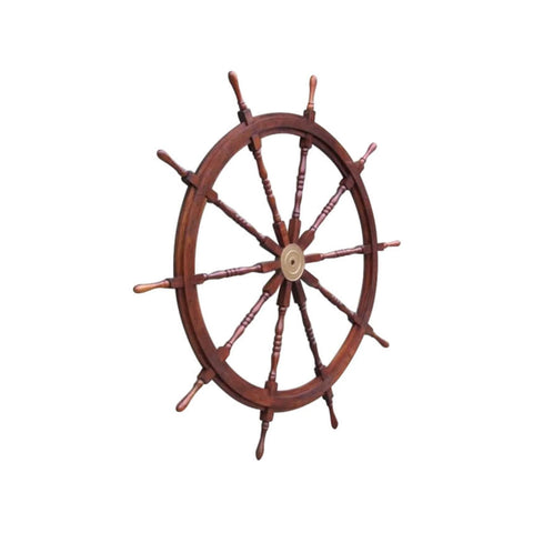 WOODEN SHIP WHEEL, 72"