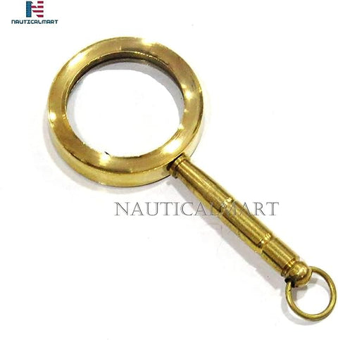 Vintage brass Miniature Magnifying Glass