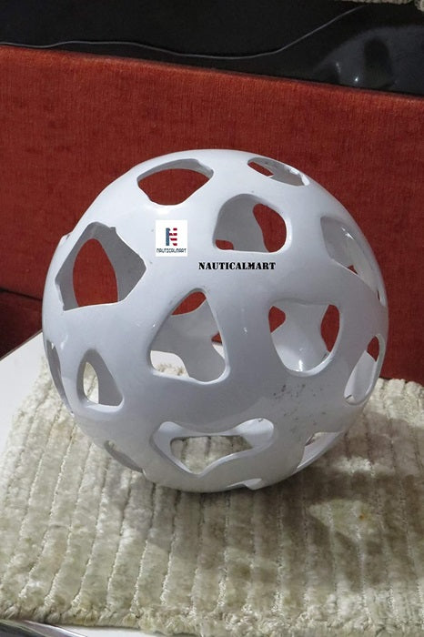 Aluminium Small Moon Ball Decorative Sphere Sculpture