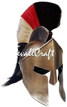 Plate Armour Brass Spartan King Leonidas 300 Armor Helmet
