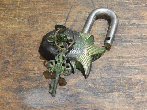 Brass Fish Padlock