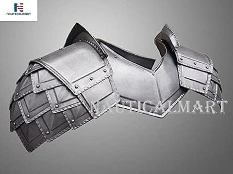 Medieval LARP Armor Gorget and Pauldrons Shoulder Guard