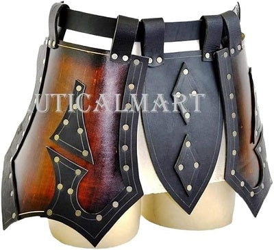Knight Tassets Medieval Armor Leather Belt Halloween