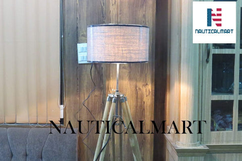 Designer Premium Quality Wooden Tripod Timber Lamp Stand