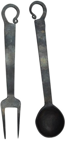 Medieval Ladle and Serving Fork
