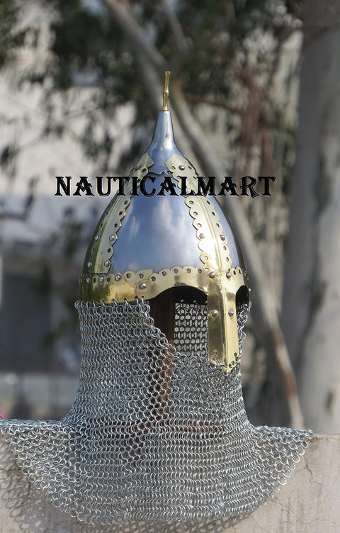 Viking VENDEL Armor Helmet with Chainmail