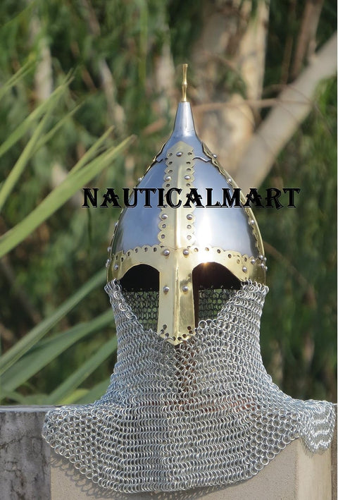 Viking VENDEL Armor Helmet with Chainmail