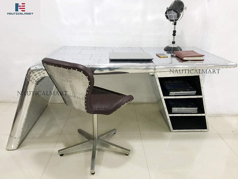 Wing Desk Beautiful Handmade Aluminum Desk Furniture