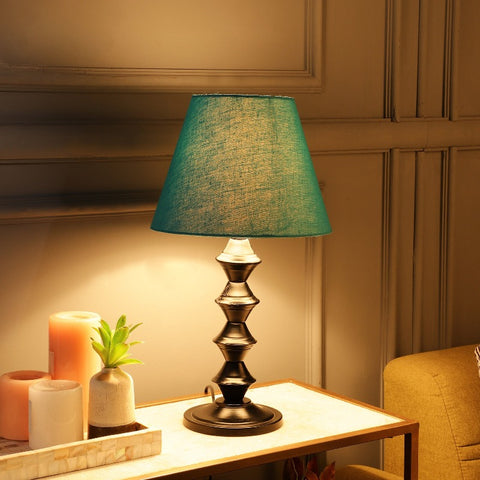 BTR CRAFTS Metal Table Lamp With Conical Shade
